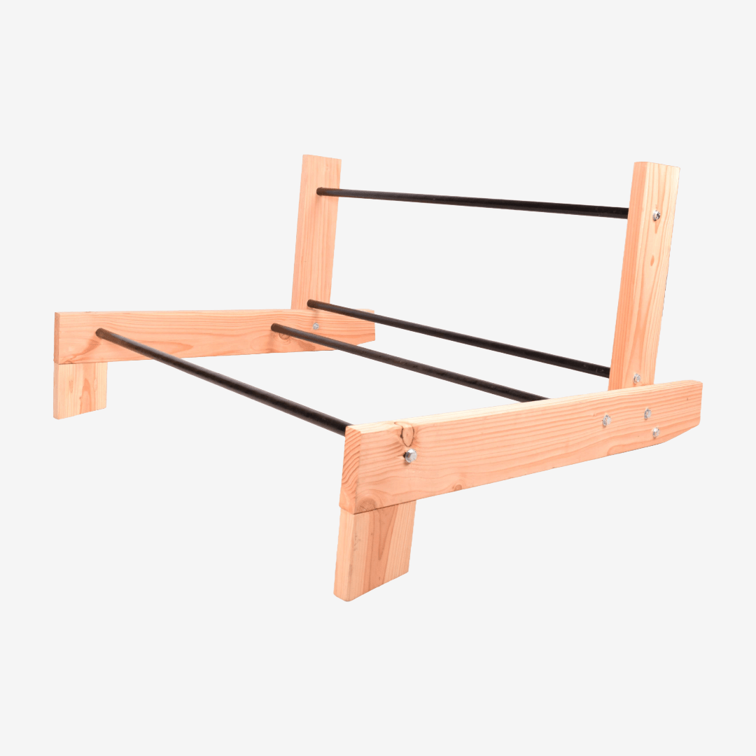 Palletbank basisframe - Douglas hout met stalen buizen - Palletbank - Palletbankje