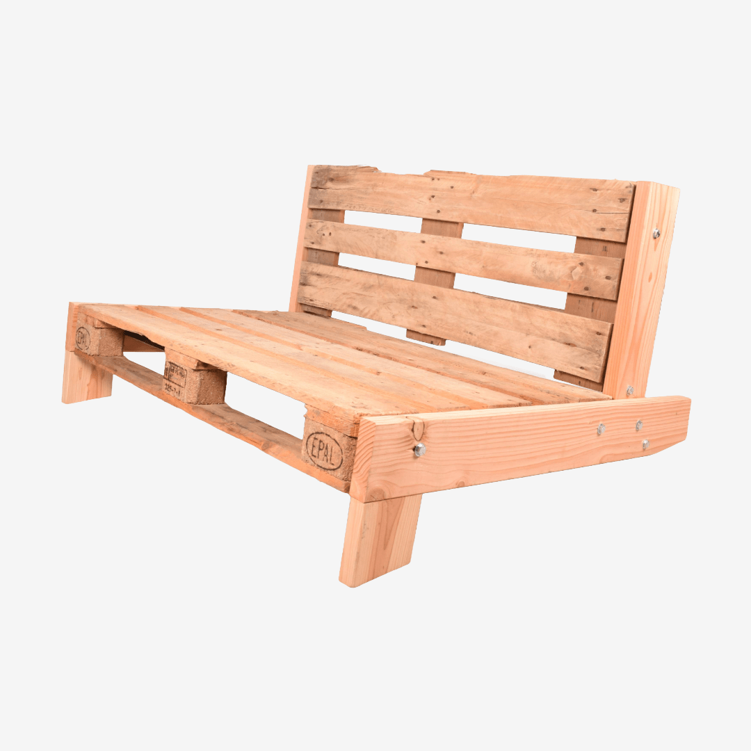 Palletbank - Frame & 2 pallets - Palletbank - Palletbankje