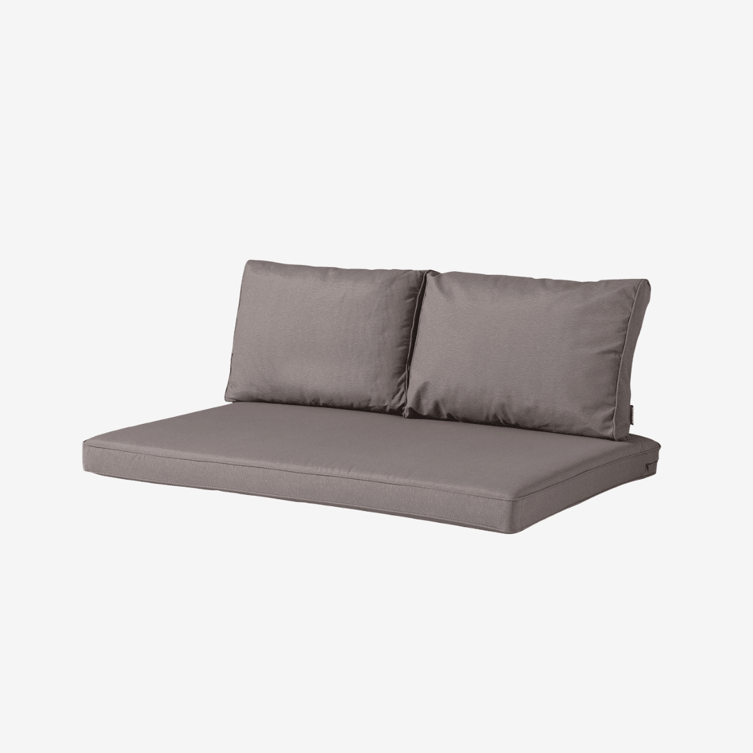 Palletkussenset - 3 - delig - 120x80cm + 2x 60x40cm - Panama taupe - Madison - Palletkussen - Palletbankje